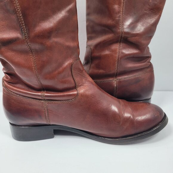 Frye Melissa Button Tall Knee Pull On Women's Brown Boots 77167 US Size 7.5B - Picture 12 of 15